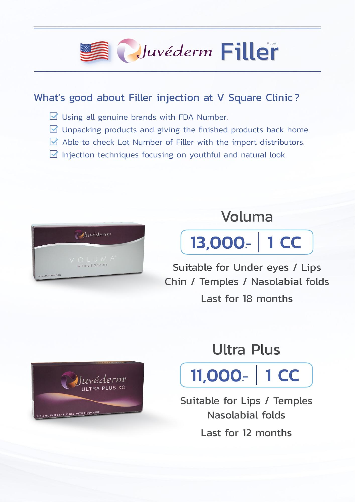 filler cost in bangkok 1
