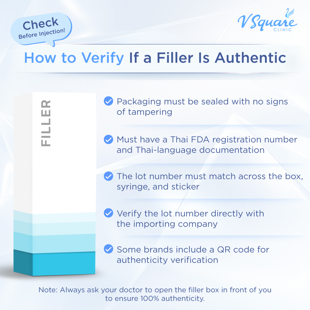 How to check authentic Hyafilia filler