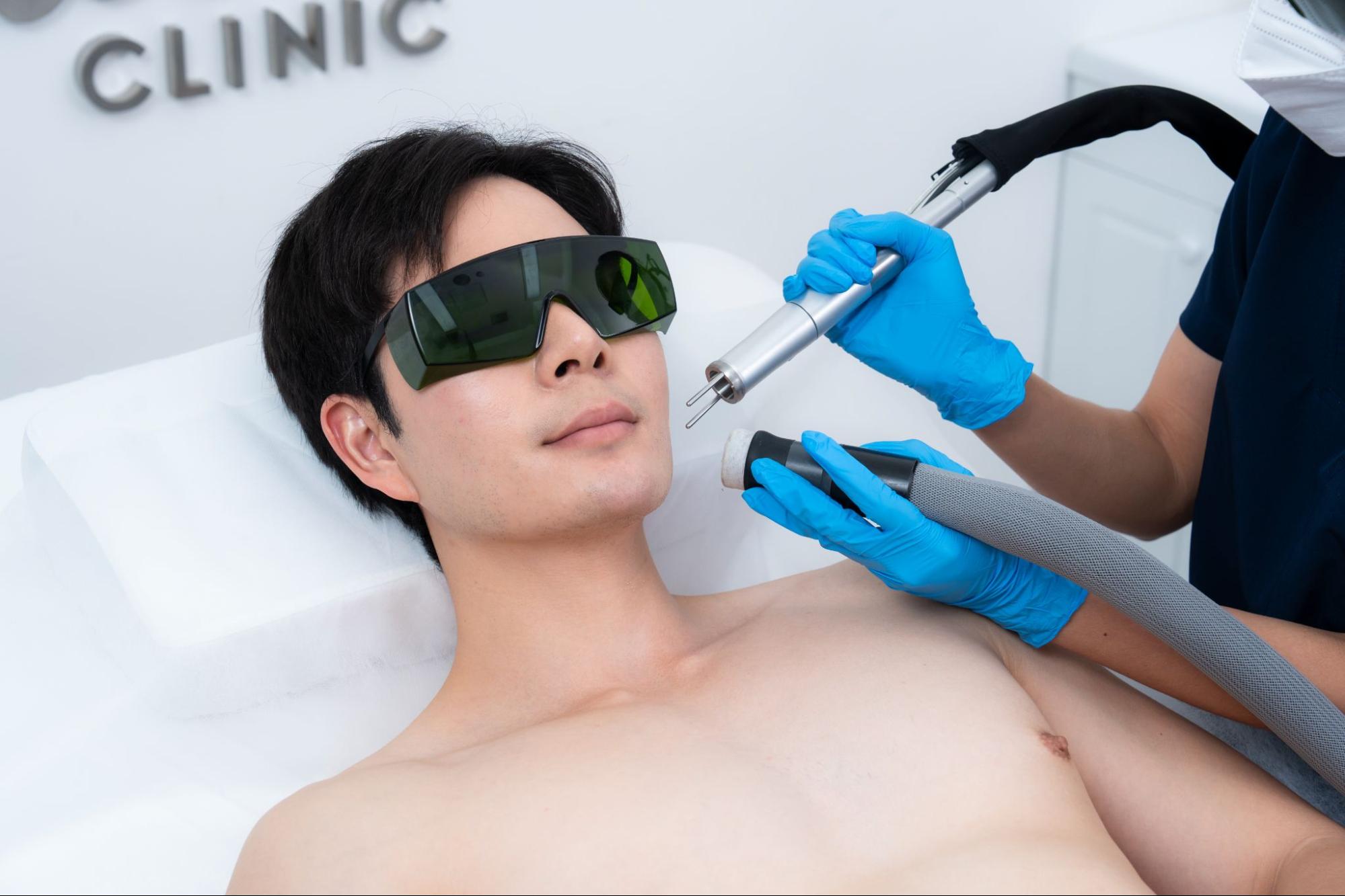 Beard and mustache laser