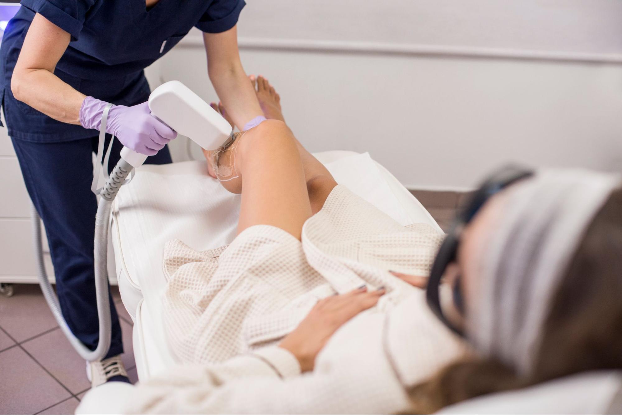 Diode Laser Leg Hair Removal