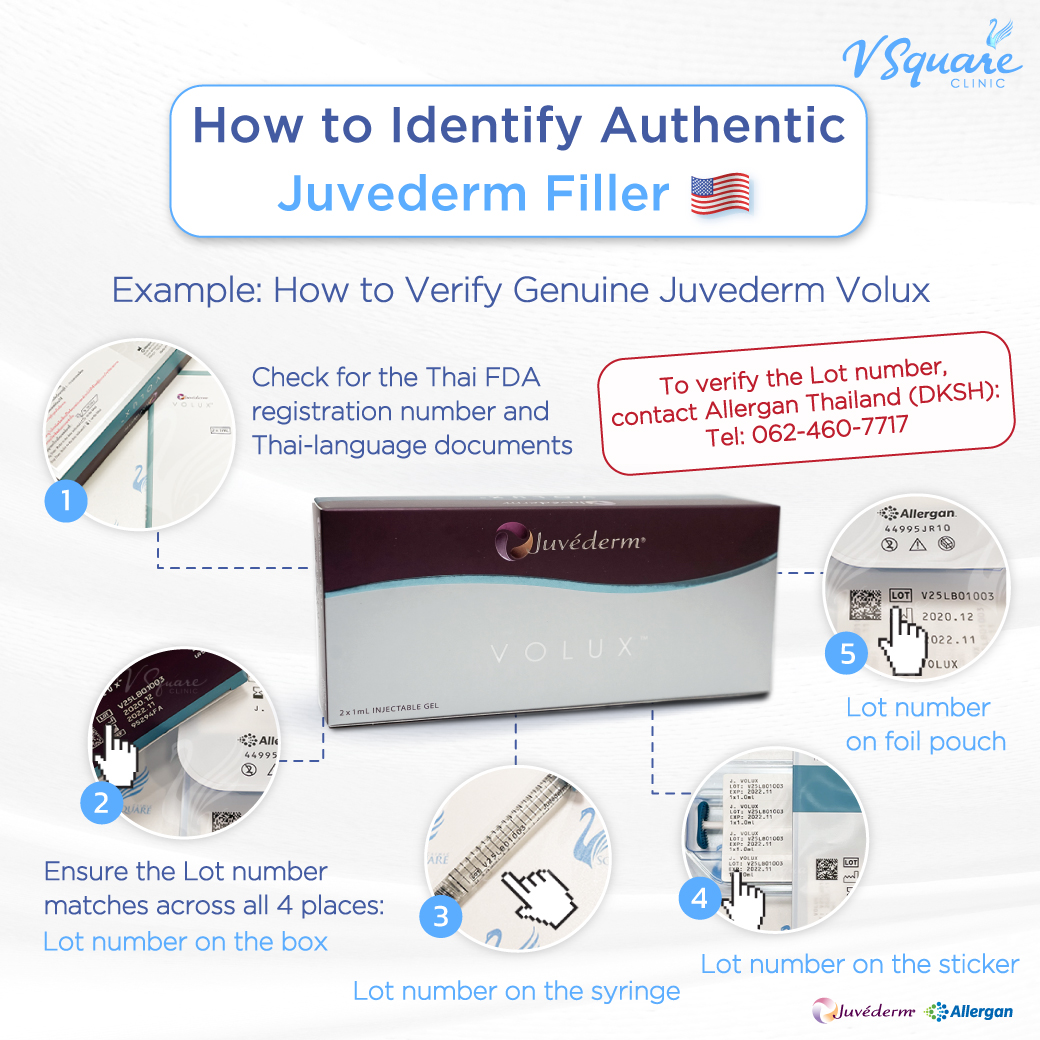 How to check authentic Juvederm filler