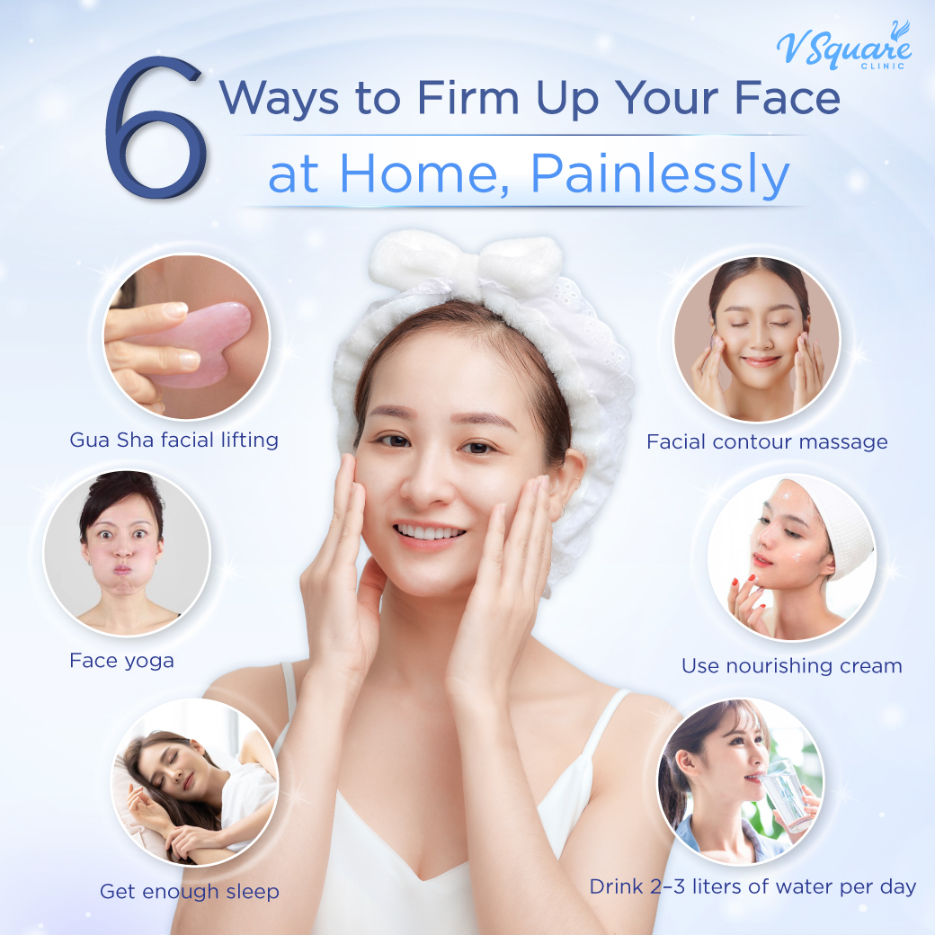 Natural facial lifting methods
