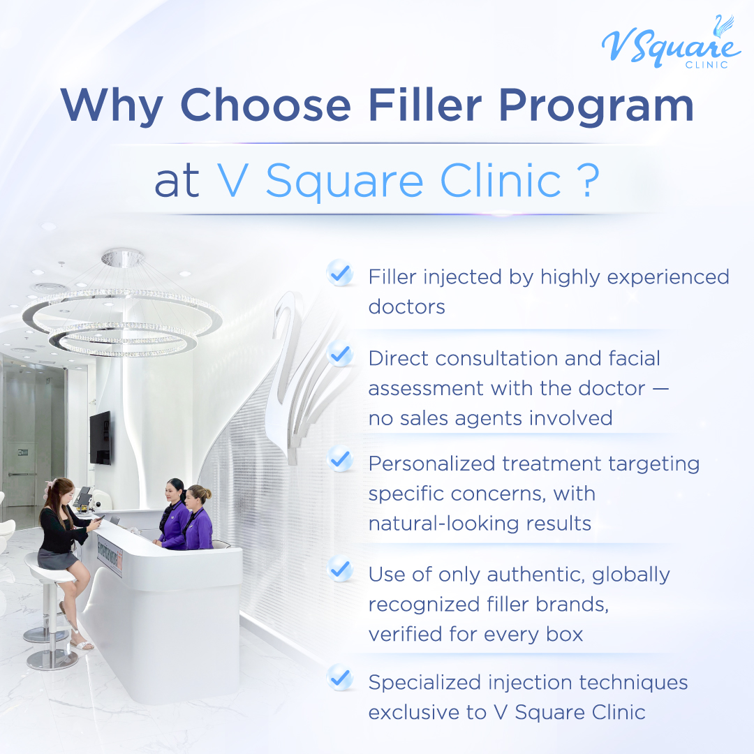 Affordable filler injection at V Square Clinic