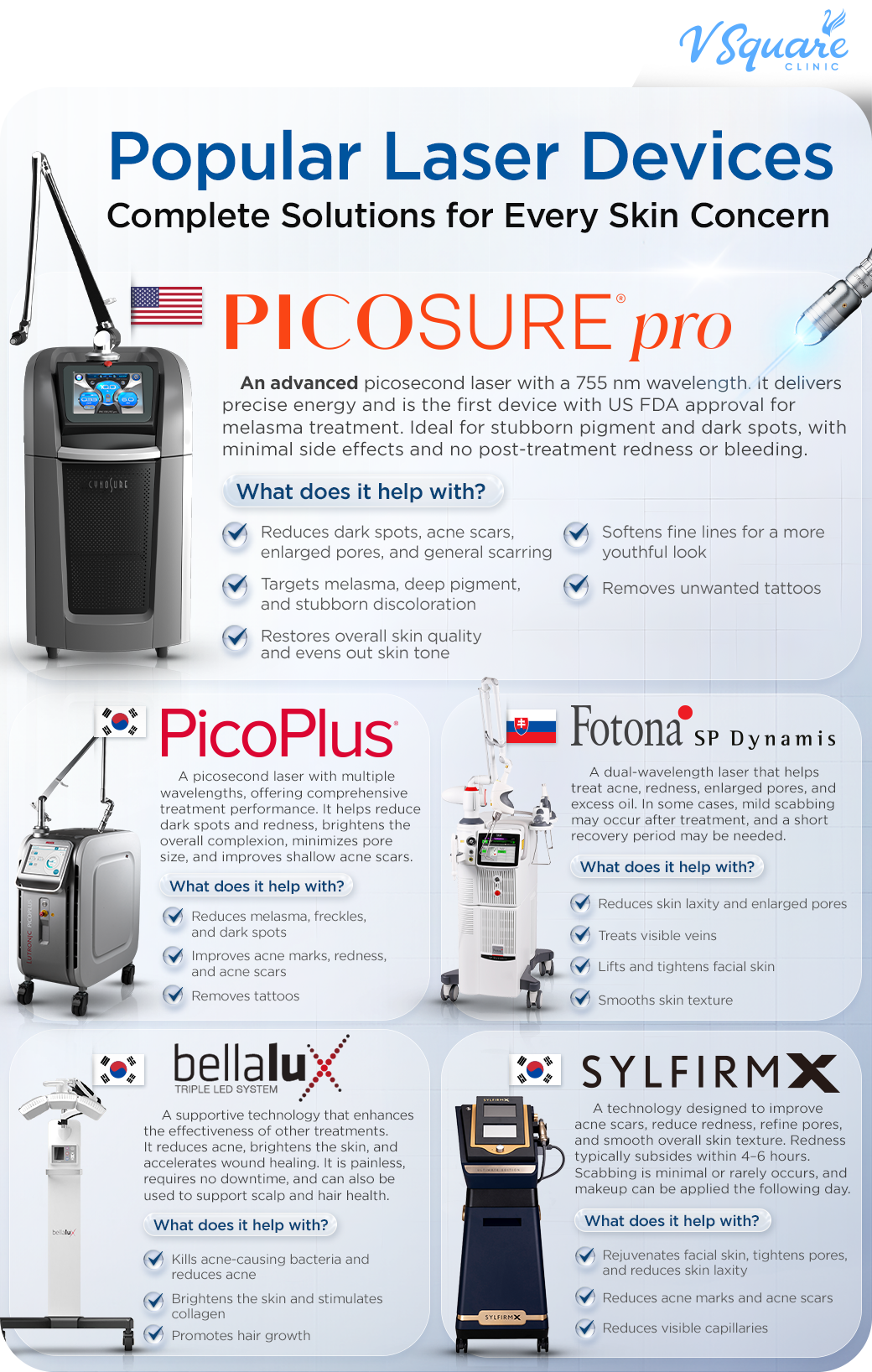 Combined scar removal lasers