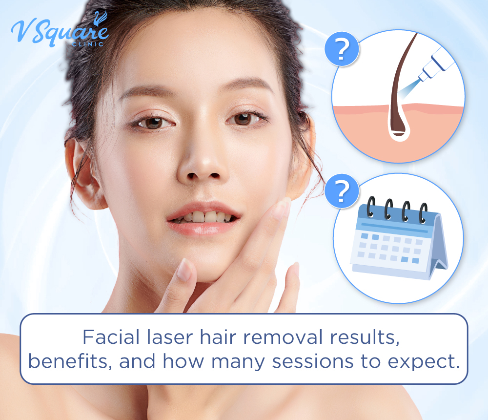 Facial laser hair removal