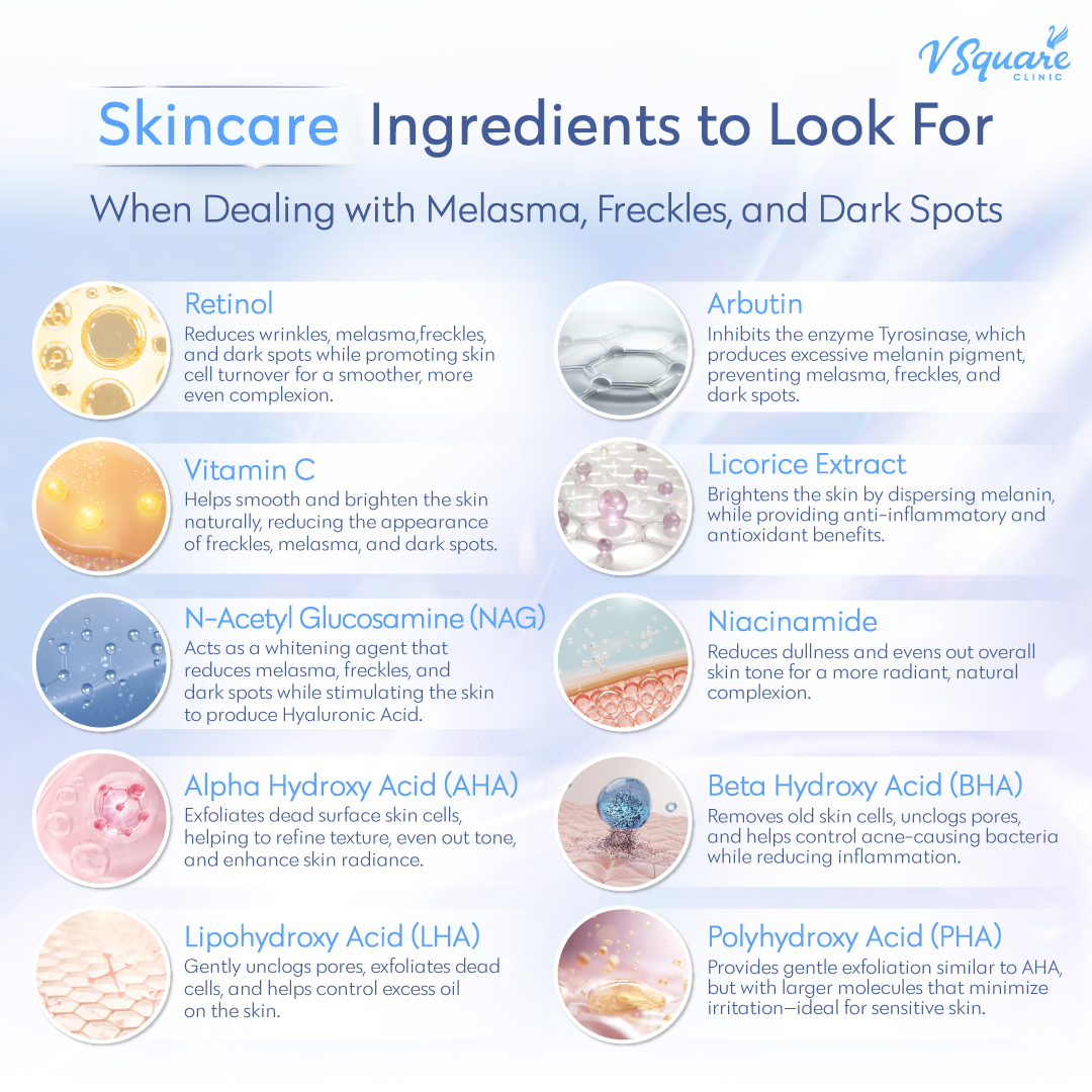 Freckle treatment skincare