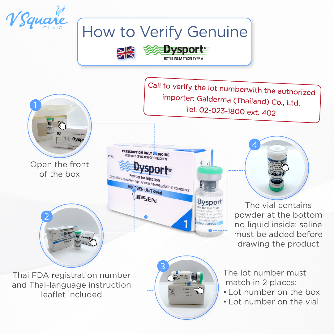 How to verify authentic Dysport Botox