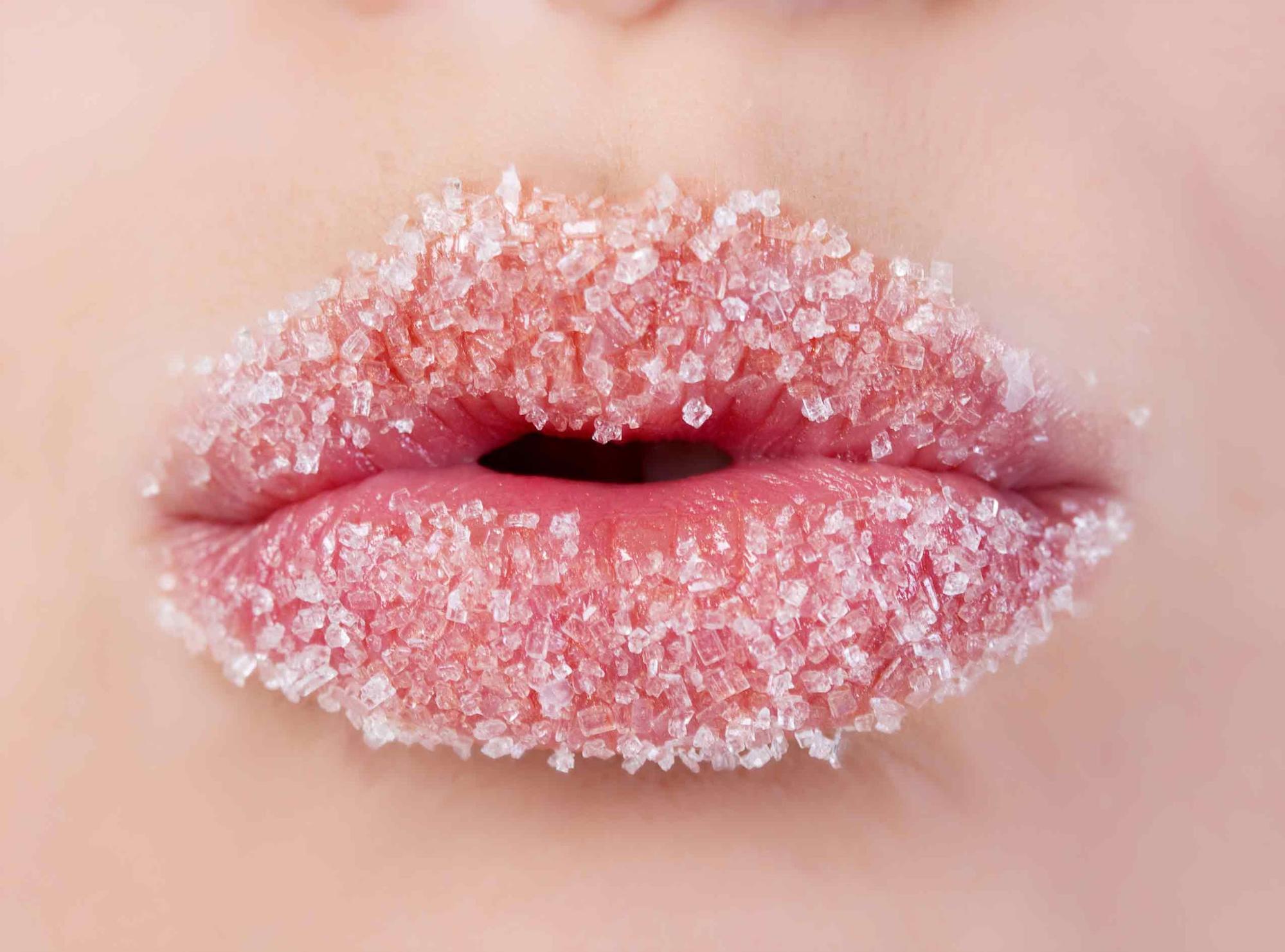 Lip scrub — a method to relieve dry lips