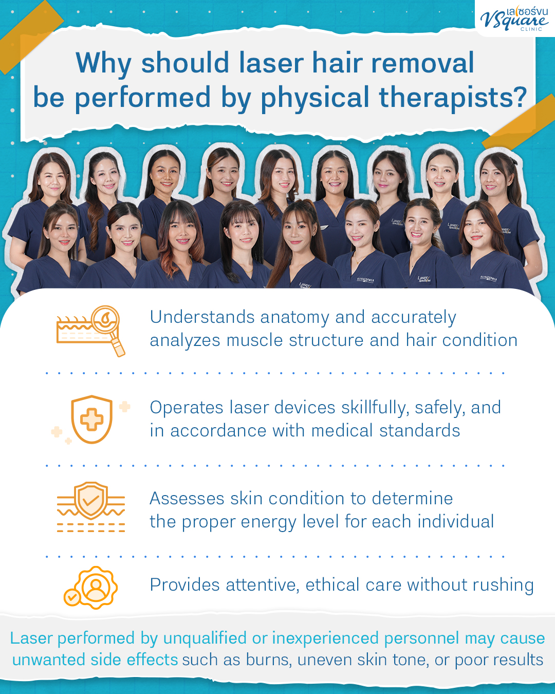 Reasons why V Square Clinic uses specialists for laser hair removal